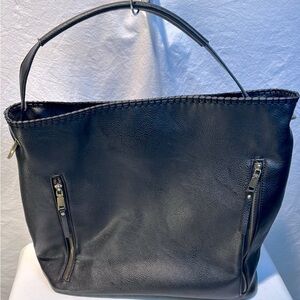 Sleek Black Tote